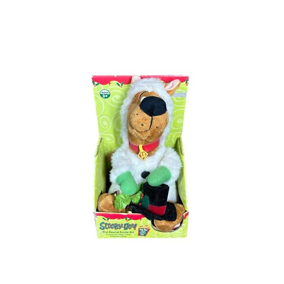 Vintage Gemmy Scooby Doo Christmas Holiday Animated Snowman  Gemmy Scooby Doo Mini Dancing Snowman Christmas Singing Plush Animated Toy Vtg
